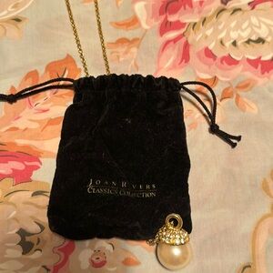 Joan Rivers pearl and crystal necklace